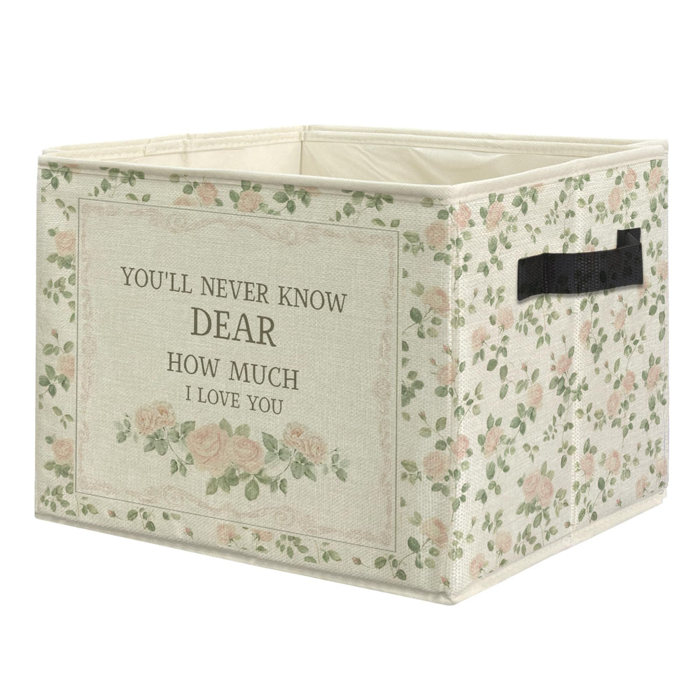 uinwk Floral Girl Nursery Storage Bin on shelf organizing toys and clothes