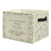 uinwk Floral Girl Nursery Storage Bin on shelf organizing toys and clothes