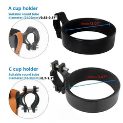 UIVXXUD C-Cup Holder on wider bars fits a broader range of bikes.