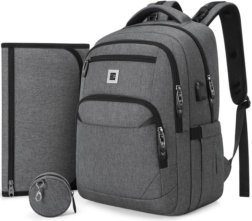 UKEIN Diaper Bag Backpack with wide opening enables easy one-handed access to baby essentials.