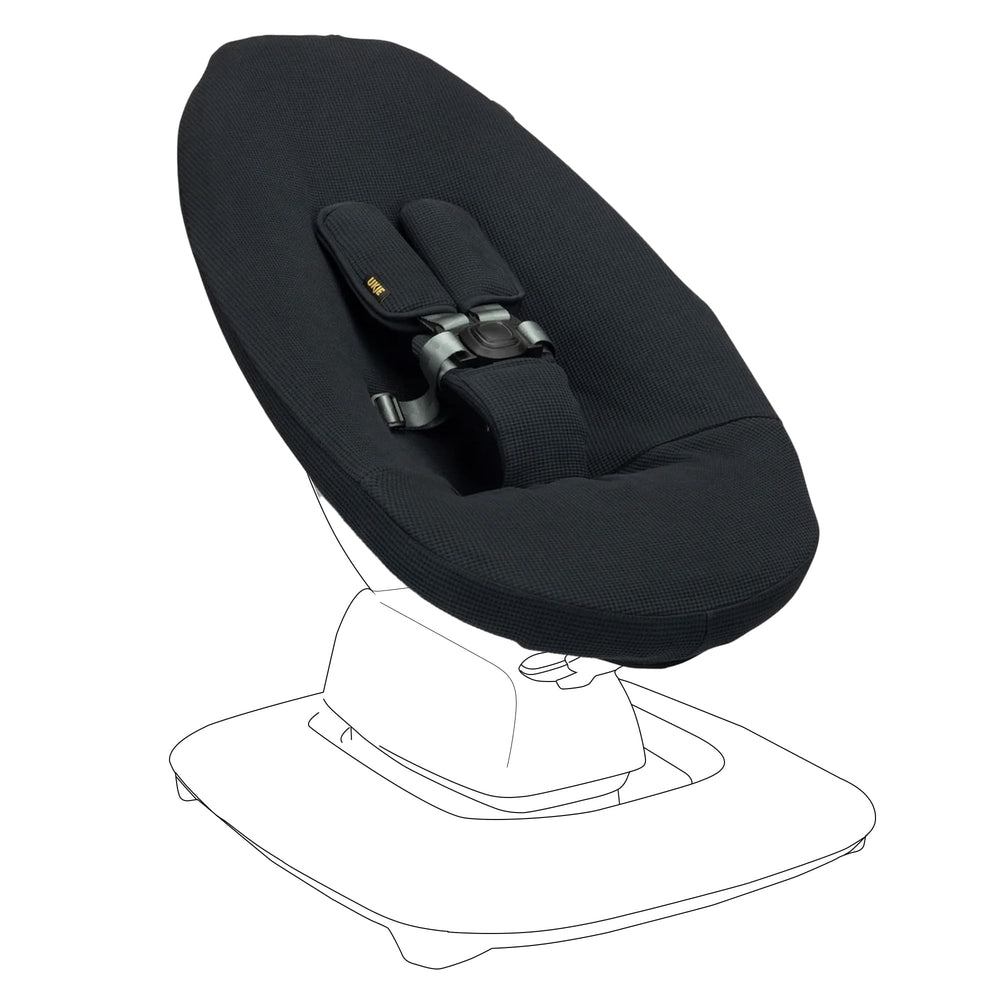 UKJE protective swing cover main image shows sleek black finish and secure fit protecting the seat.