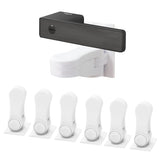 UKSKS child-proof door lever lock pack six with secure doors and quick install
