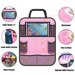 ULEEKA backseat organizer front pockets for drinks and toys
