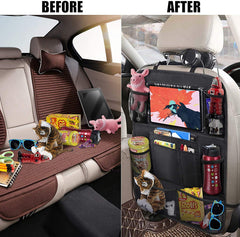 ULEEKA seat back protector kick mats protect upholstery while kids play.
