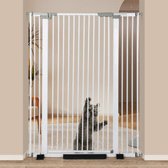 Ulifemate 51.18-inch cat gate height keeps curious cats safely contained at home.