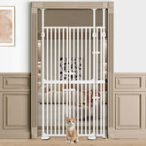 Ulifemate 71-inch cat gate in use, extra tall safety for curious cats.