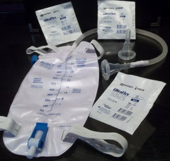 Ultraflex complete kit for urinary incontinence with 32mm condom catheters and leg bag for discreet, user-friendly care