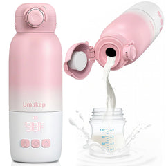 Umakep portable bottle warmer in compact size for on-the-go feeding