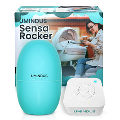 UMINDUS SensaRocker travel-compact-design ready for on-the-go soothing.