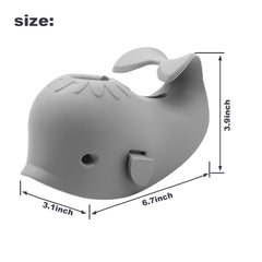 UMUACCAN whale design adds fun while guarding delicate skin during bath.