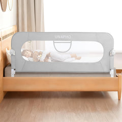 UNAPHO bed rail swing-down design for easy access and safety