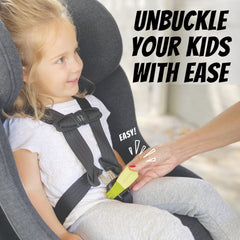UnbuckleMe soft-grip-handle offers comfortable leverage for easy use.