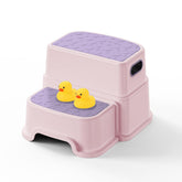 UNCLE WU toddler step stool 2-step design for stable bathroom reach.