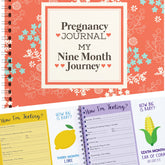 Unconditional ROSIE pregnancy journal cover, hardcover keepsake for documenting nine months.