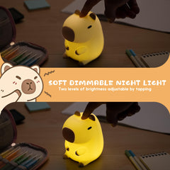 UNEEDE Capybara Night Light with touch sensor for easy brightness control