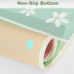 Unicorn Castle Splat Mat non-slip backing prevents mat from sliding.