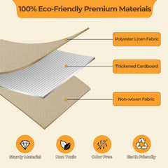 Removable divider panels enable flexible two-section or single-space storage.