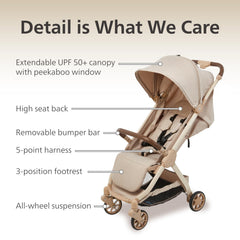 Unilove Pika stroller with auto-fold mechanism for quick setup.