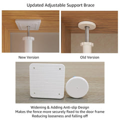 Unipaws three-pillar stability design prevents wobble for a secure doorway.