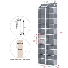 Univivi six-layers back-of-door detail highlights reinforced bottom for sturdy storage