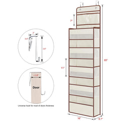 Univivi organizer beige mesh windows for ventilation and quick item visibility