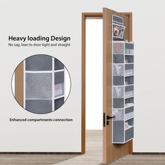 Univivi over door organizer features strong support for heavier items.