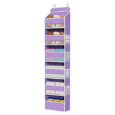 Univivi Over The Door Organizer front view showing roomy compartments for easy baby clothes access