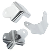 Unlorspy 12Pcs silver speaker corner protectors shield edges on DJ gear for durable protection.