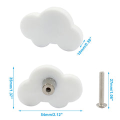 Unlorspy cloud shape knob enables quick, secure cabinet mounting
