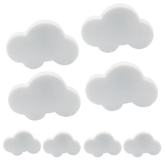 Unlorspy white cloud knob enhances drawers with a safe soft-rubber design