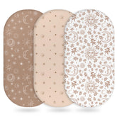 Unnivoll Baby Bassinet Sheets 3-pack plush microfiber for delicate skin.