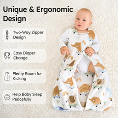 Unnivoll fleece sleep sack size chart helps choose the right fit