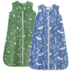 Unnivoll fleece baby sleep sack 6-12 months with 2.0 tog for cozy warmth.