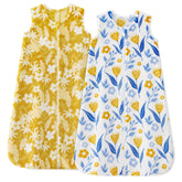 Unnivoll fleece sleep sack 18-24 months in yellow flower print offers cozy warmth for naps and nights