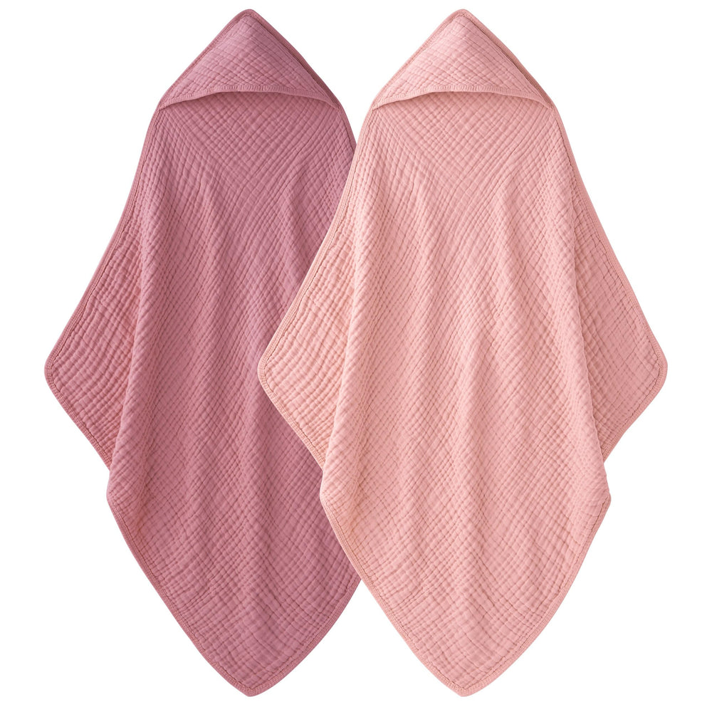 Unnivoll hooded baby towel 2-pack, soft and absorbent for post-bath snuggles