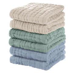 Unnivoll muslin baby washcloth apricot color ideal for gentle bath time and skin care