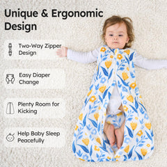 Unnivoll roomy design supports kicking while keeping little one safely covered