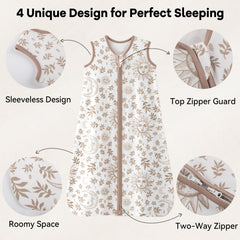 Unnivoll sleep sack 0-5tog fabric shows lightweight warmth for nurseries