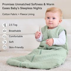 Unnivoll sleep sack with 2-way zipper for easy diaper changes