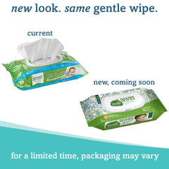 Unscented thick wipes by Seventh Generation for sensitive skin.