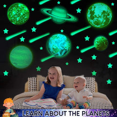 UNTOLD PLANETS sun moon Pluto stickers for kids' space-themed room