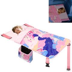 UNTREE airplane bed for toddlers in a quick setup for easy in-flight naps