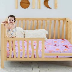 UOMNY fits standard cribs and toddler beds.