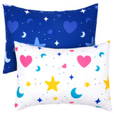 UOMNY stars and moon 13x18 toddler pillowcase, soft breathable fabric