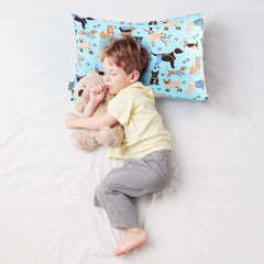 UOMNY toddler pillowcase design highlights modern stitching and kid-friendly style.