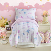 UOZZI BEDDING butterfly toddler comforter showcases colorful butterflies for cozy bedtime.