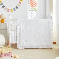 UOZZI BEDDING quilted comforter detail highlighting boho chic design