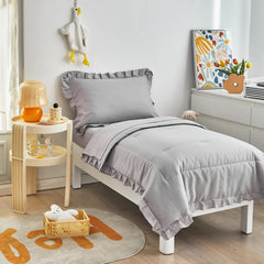 UOZZI BEDDING gray fitted sheet fit for standard toddler bed