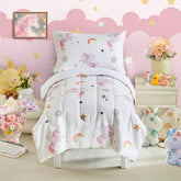 UOZZI BEDDING unicorn toddler comforter with playful unicorn print for bedtime magic