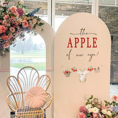 Upfirst apple decal for baby showers adds charming wall decor and easy setup.
